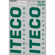 Набор декалей Транспортная компания ITECO, зеленый (100х140)