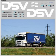 0062DKM-МПФ Набор декалей транспортная компания DSV (200х70)