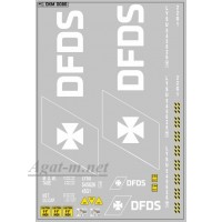 0086DKM-МПФ Набор декалей Контейнеры DFDS (100х140)