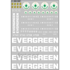 Набор декалей Контейнеры Evergreen (100х140)