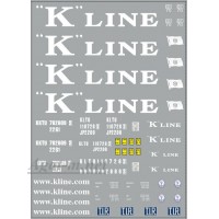 0092DKM-МПФ Набор декалей Контейнеры K-Line (100х140)