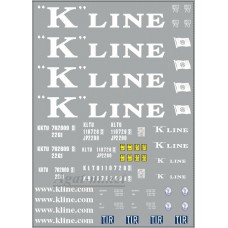0092DKM-МПФ Набор декалей Контейнеры K-Line (100х140)