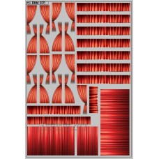Набор декалей Шторки для Ikarus 256,красный (100х140)