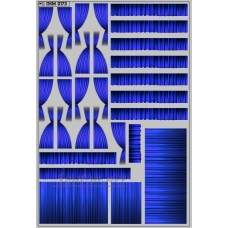 Набор декалей Шторки для Ikarus 256, синий (100х140)