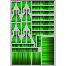 Набор декалей Шторки для Ikarus 256, зеленый (100х140)