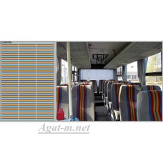 0705DKM-МПФ Набор декалей Декор для сидений Икарус (голубые)(100х140)