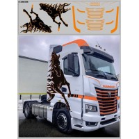 0788DKM-МПФ Набор декалей Декор для кабин камский грузовик 54901 вариант 1 (200х65)