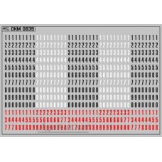 Набор декалей троллейбусных парковых номеров Ростов-на-Дону (100х70)