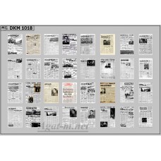 1018DKM-МПФ Набор декалей газеты советского периода (100х65)