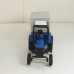 Трактор МТЗ-82 (пластик 2х цветный сине-черный) с прицепом будка (белая)