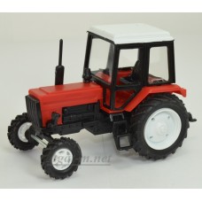 Трактор МТЗ-82 Люкс пластик, двух цветный красно-черный/белый