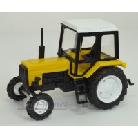 160112-МЛП Трактор МТЗ-82 Люкс пластик, двух цветный желто-черный/белый
