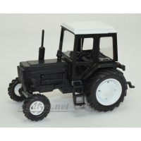 160115-МЛП Трактор МТЗ-82 Люкс пластик, двух цветный черно-белый
