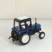Трактор МТЗ-82 металл-пластик, светло-синий/черный