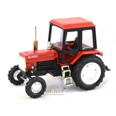 Масштабная модель Трактор МТЗ-82 металл "Люкс-2" красный