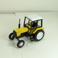 160367-1-МЛП Трактор МТЗ-82 "Люкс-2" металл (желтый с белой кабиной)