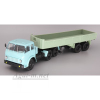 8600-АПР Минский-515 с полуприцепом Минский-5205, голубой/серо-зеленый