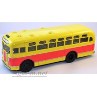 10017-1-АИСТ ЗИС-155 автобус, красно-желтый