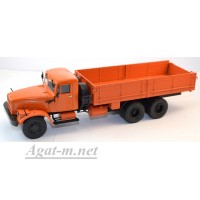 10030-АИСТ КрАЗ-257 Б1 грузовик бортовой, оранжевый