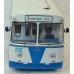 ЗИУ-682Б троллейбус бело-голубой (рабочие штанги) 