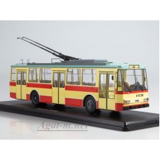 4042-ССМ Троллейбус Skoda-14TR красно-бежевый