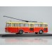 Троллейбус Skoda-9TR (красно-бежевый)