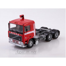 Седельный тягач Volvo F12, красный/белый