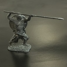 Викинг с копьем и щитом на спине, IX-XI вв.