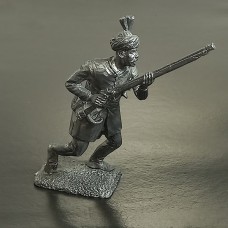 5298-ПУБ Тюфекчи-мушкетер провинциальной пехоты йерликулу с ружьём, XVIII век.