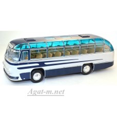 001В-УЛТ ЛАЗ-695 пригородный автобус, синий/белый