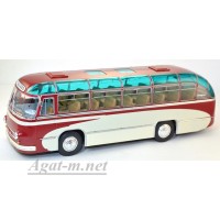001ВR-УЛТ ЛАЗ-695 пригородный автобус "Опытный", красный/белый