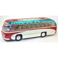 001ВR-УЛТ ЛАЗ-695 пригородный автобус "Опытный", красный/белый