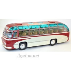 ЛАЗ-695 пригородный автобус "Опытный", красный/белый