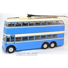 ЯТБ-3 троллейбус двухэтажный 1938г., голубой/бежевый