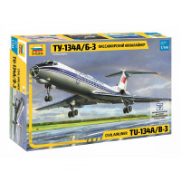 7007-ЗВД Сборная модель. Пассажирский авиалайнер Ту-134А/Б-3