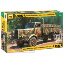 3596-ЗВД Сборная модель. Немецкий тяжелый грузовик L 4500A времен Второй Мировой Войны