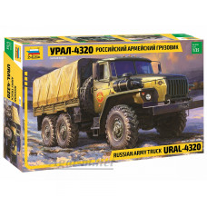 3654-ЗВД Сборная модель. Российский армейский грузовик Урал-4320