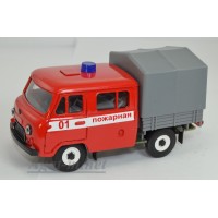 12007-1-УСР УАЗ-39094 Фермер пожарный с тентом, таблетка (пластик крашенный)