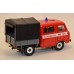 Масштабная модель УАЗ-39094 Фермер пожарный с тентом (пластик крашенный)