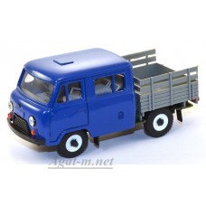 12021-1-УСР УАЗ-39094 Фермер без тента (пластик крашенный), синий