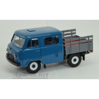 12021-8-УСР УАЗ-39094 Фермер без тента (пластик крашенный), темно-синий