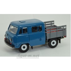 12021-8-УСР УАЗ-39094 Фермер без тента (пластик крашенный), темно-синий