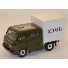 УАЗ-39094 Фермер с будкой "Хлеб" (пластик крашенный) зеленый