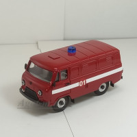 12003-2-УСР УАЗ-3741 фургон пожарный, таблетка (пластик крашенный), темно-красный
