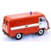 УАЗ-3741 фургон пожарный (пластик крашенный), двухцветный красный/белый