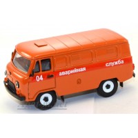 12005-УСР УАЗ-3741 фургон аварийная служба (пластик крашенный), оранжевый