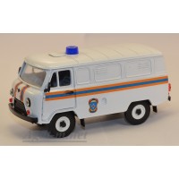 12033-УСР УАЗ-3741 Фургон МЧС (пластик крашенный), таблетка