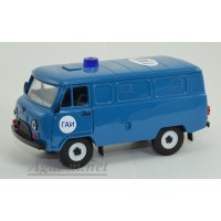 12048-УСР УАЗ-3741 фургон ГАИ таблетка (пластик крашенный), синий