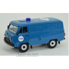 12048-УСР УАЗ-3741 фургон ГАИ таблетка (пластик крашенный), синий