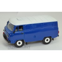 12053-1-УСР УАЗ-3741 фургон (пластик крашенный) двухцветный, синий/белый